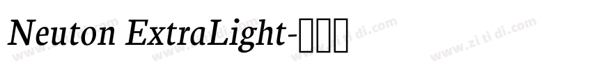 Neuton ExtraLight字体转换